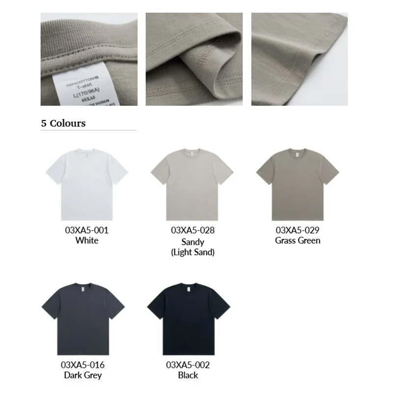 URBANDRIFT 250 Round Neck Short Sleeve T-Shirt - 250gsm (03XA5) - Image 2