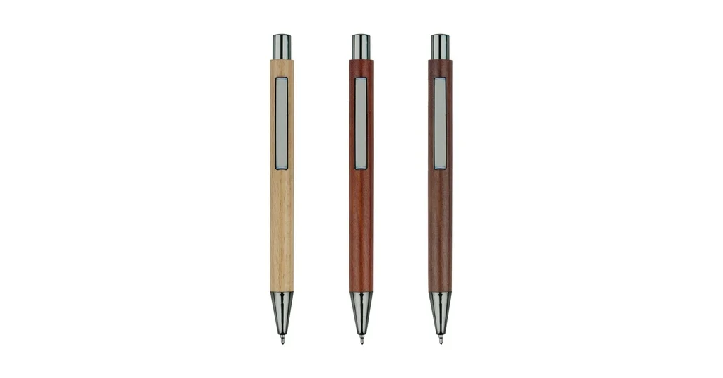 SILVERLEAF - Wood Ball Gel Pen - Image 3