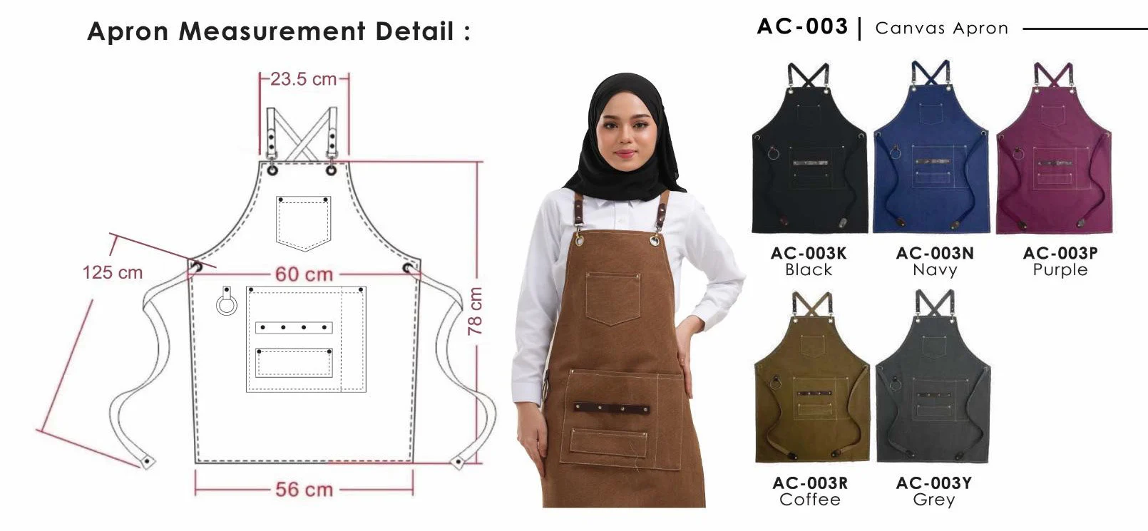 Canvas Apron (AC-003) - Image 2