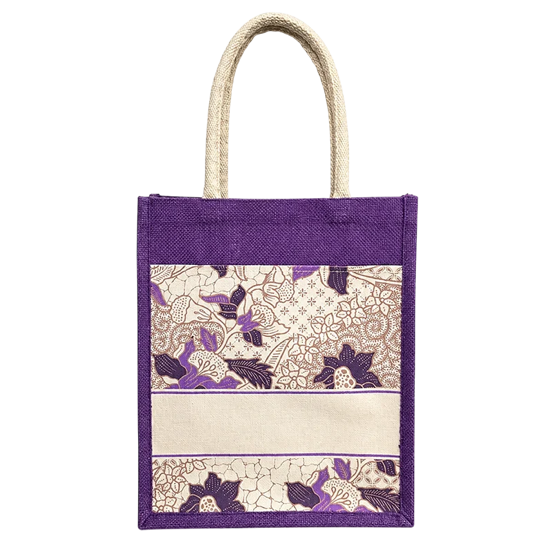 Laminated Jute Bag (CAN157-M13) - 30.5 x 37 x 14 cm - Image 5