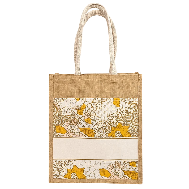 Laminated Jute Bag (CAN157-M13) - 30.5 x 37 x 14 cm - Image 4