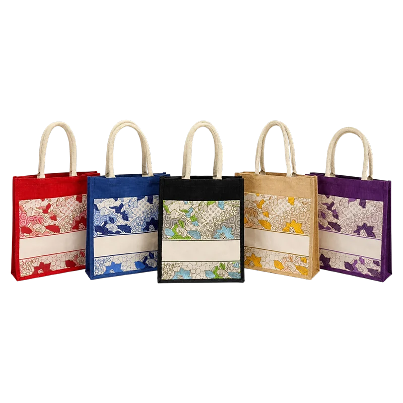 Laminated Jute Bag (CAN157-M13) - 30.5 x 37 x 14 cm
