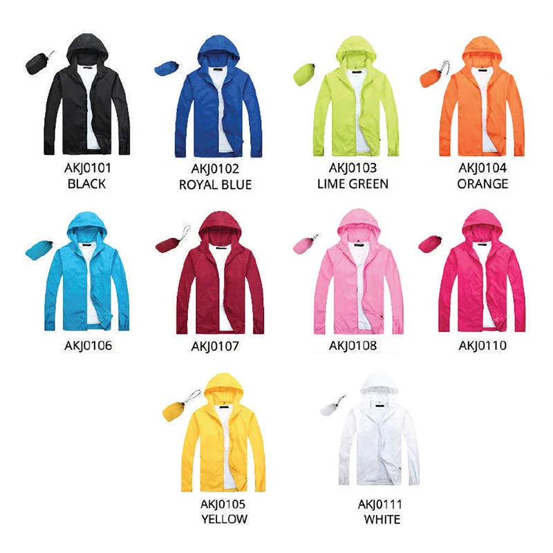 Light Weight Microfiber Jacket in a Bag (AKJ01) - Image 2