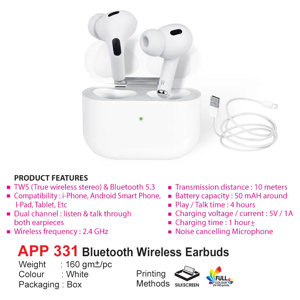 Bluetooth Wireless Earbuds (APP331)