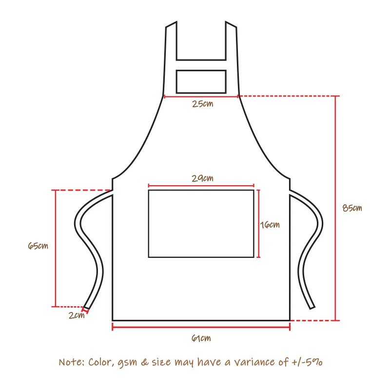 Waterproof Polyester H Style Apron (APR-W3) - Image 2