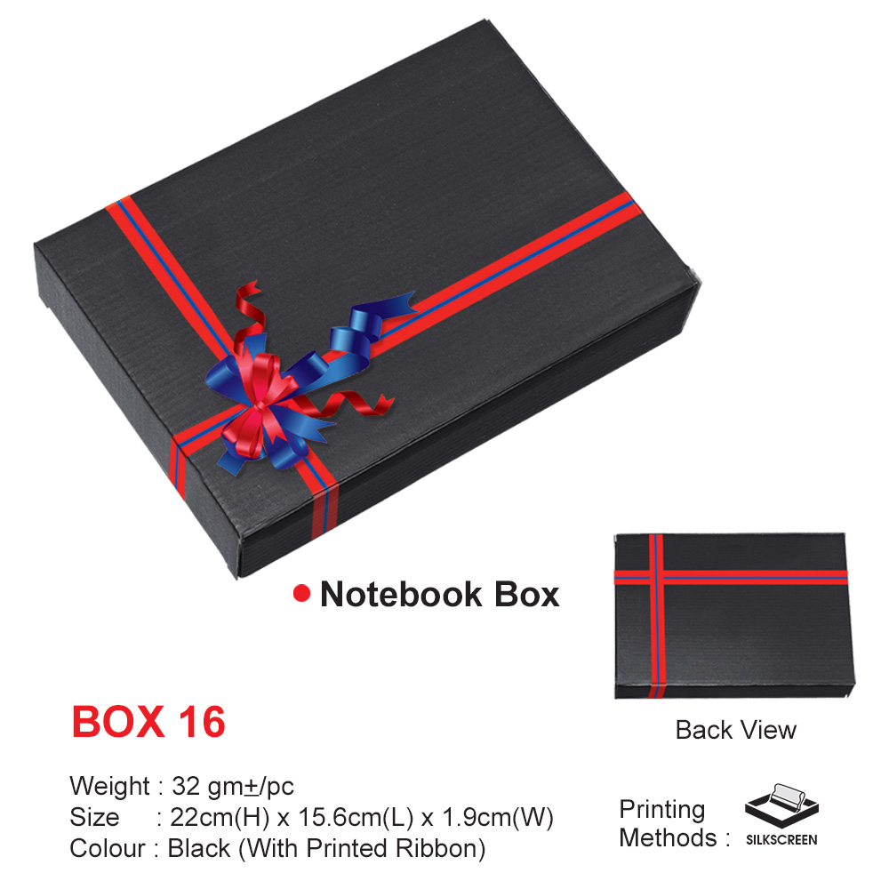 Gift Box for Notebook (BOX16) - 22 x 15.6 x 1.9 cm