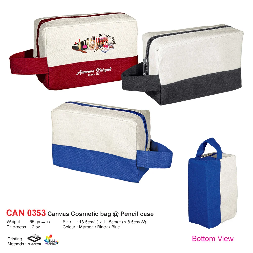 Canvas Cosmetic Bag @ Pencil Case (CAN0353)