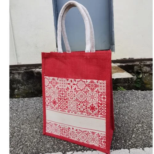 Laminated Jute Bag (CAN157-M10) - 30.5 x 37 x 14 cm - Image 2