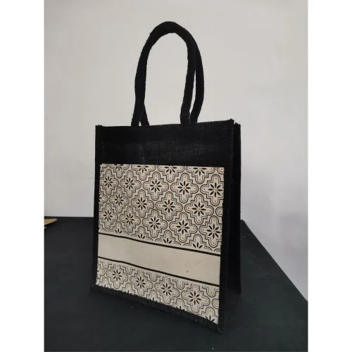 Laminated Jute Bag (CAN157-M11) - 30.5 x 37 x 14 cm - Image 4