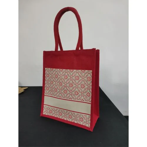 Laminated Jute Bag (CAN157-M11) - 30.5 x 37 x 14 cm - Image 2