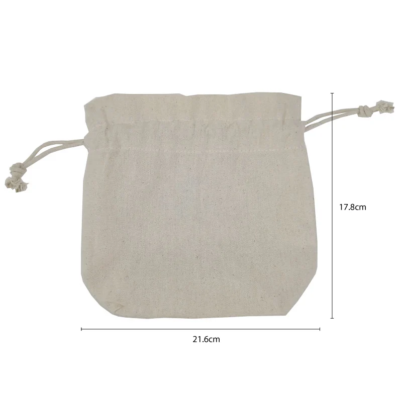 Canvas Drawstring Pouch 10oz (CAN203) - 21.6 x 17.8 x 6.4 cm - Image 2