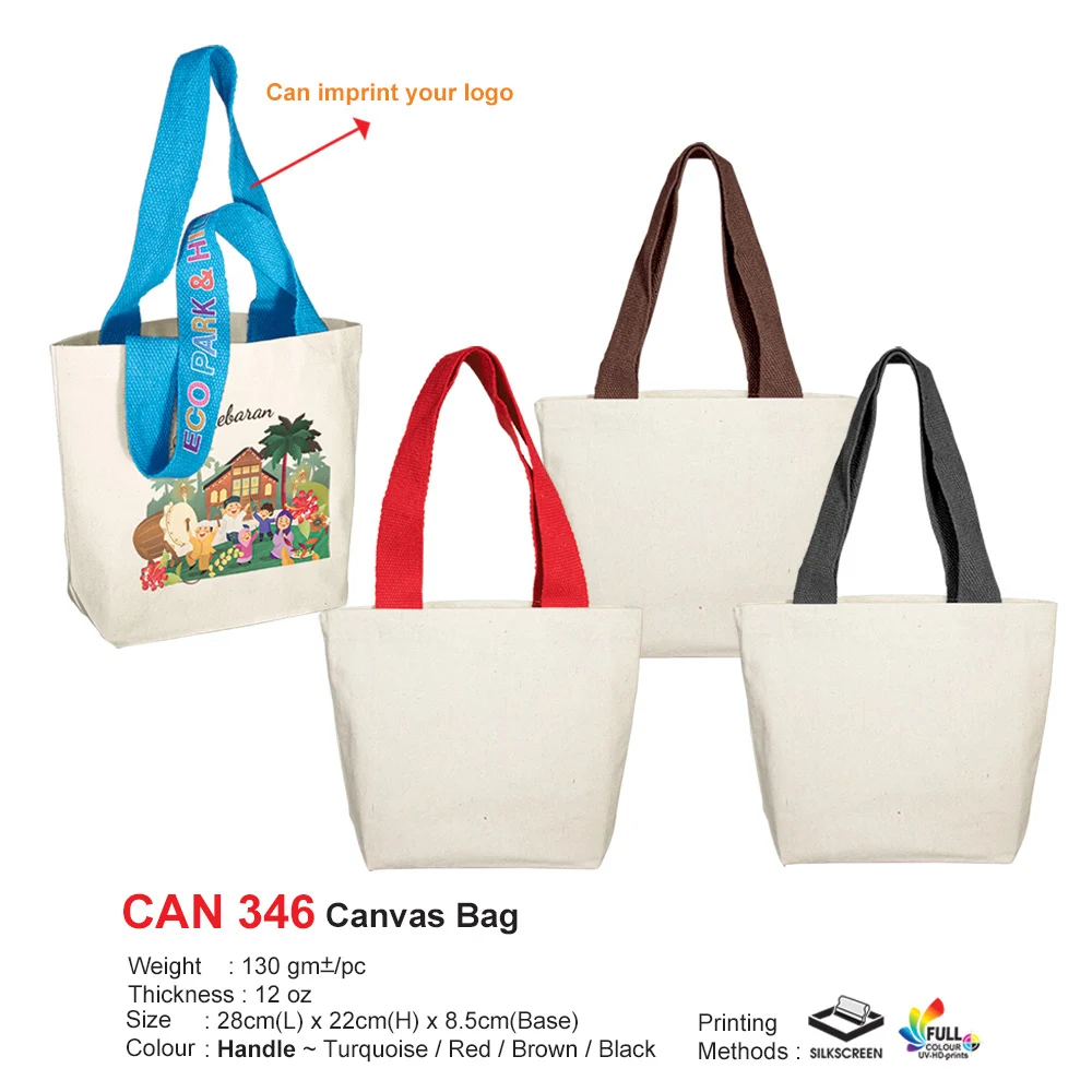 Canvas Bag 12oz (CAN346) - 28 x 22 x 8.5 cm
