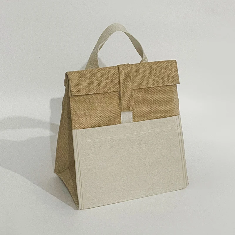 Laminated Jute Cooler Bag (CANC307) - 24 x 25 x 15.3 cm - Image 5