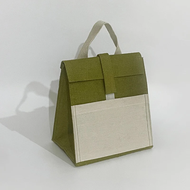 Laminated Jute Cooler Bag (CANC307) - 24 x 25 x 15.3 cm - Image 3