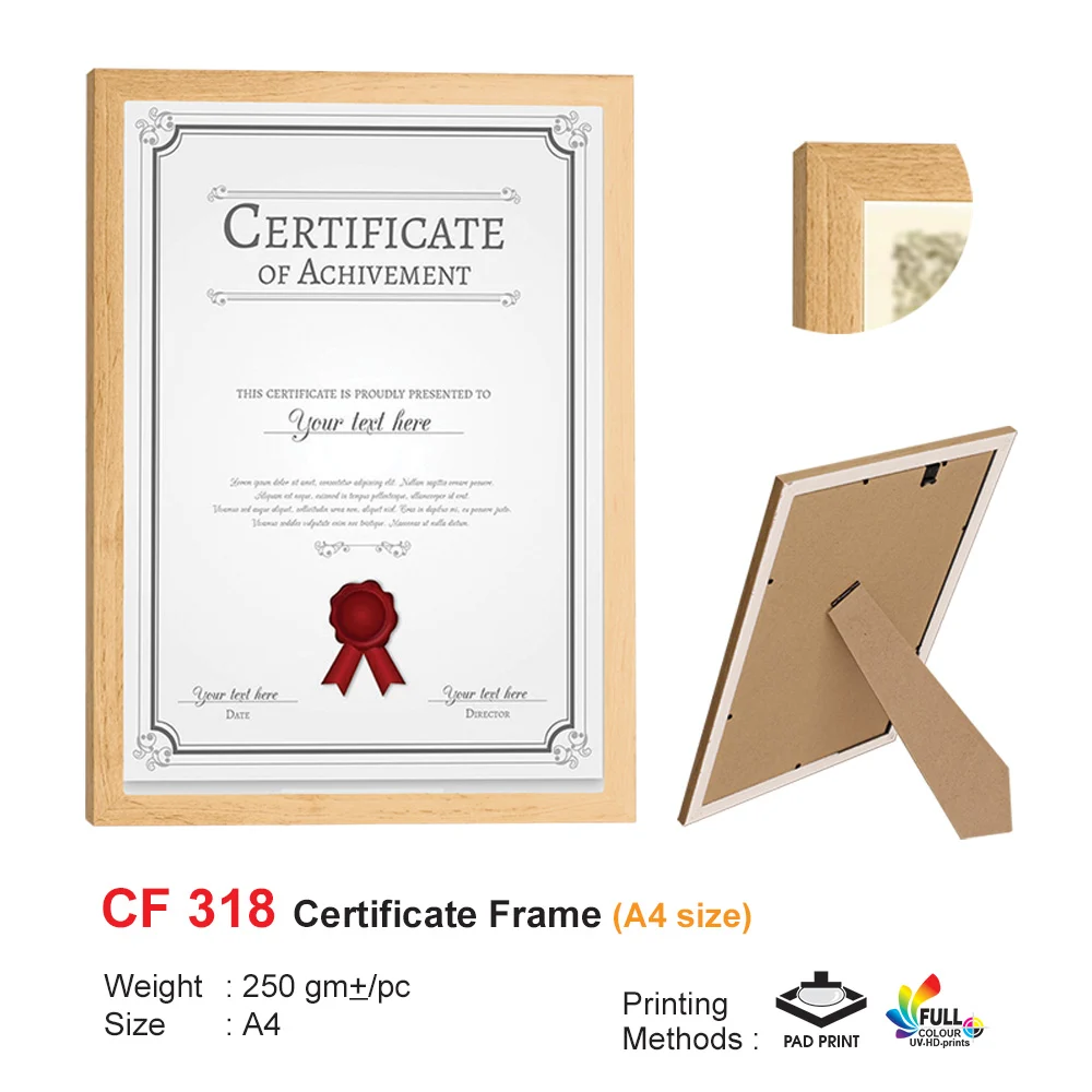A4 size Certificate Frame (CF318)