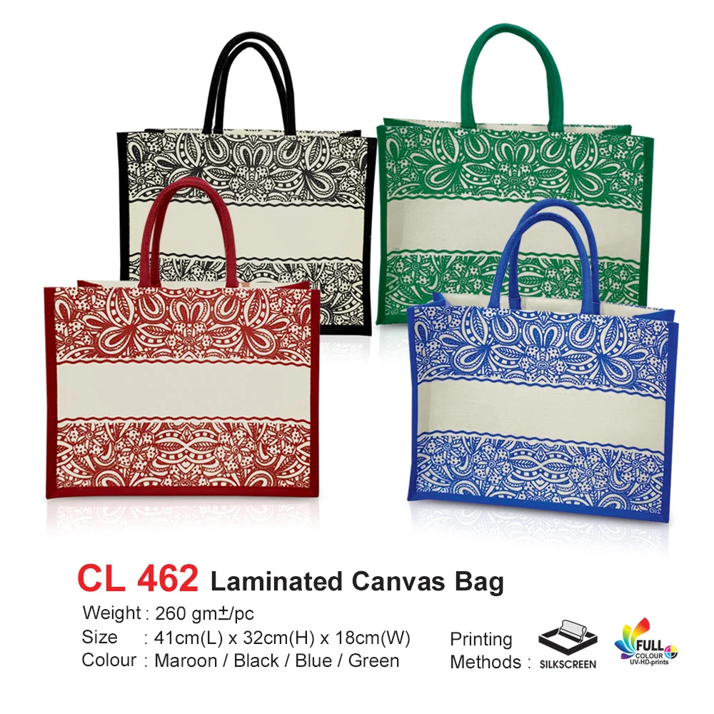 Laminated Canvas Bag (CL462) - 41 x 32 x 18 cm
