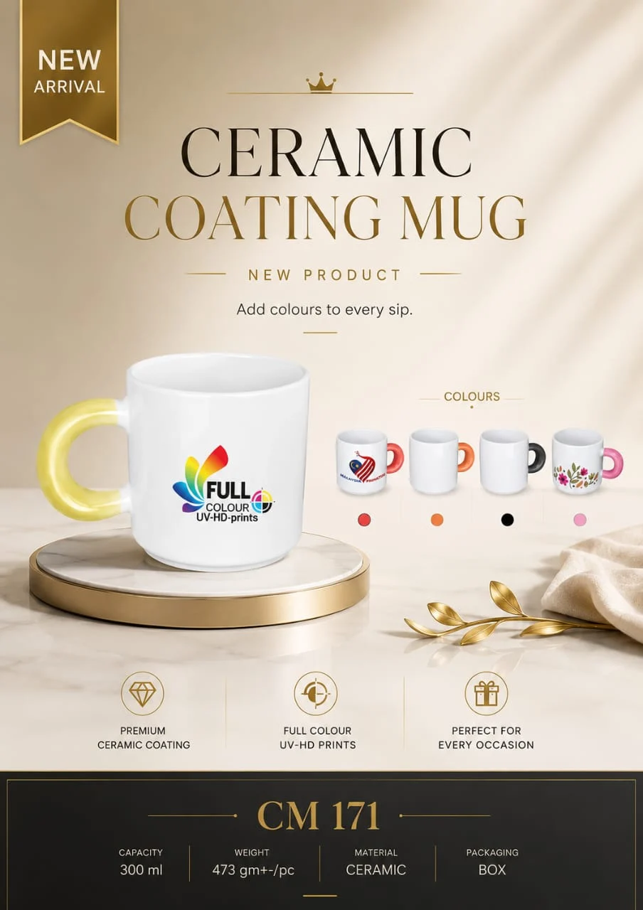 Ceramic Coating Mug - 300ml (CM171)