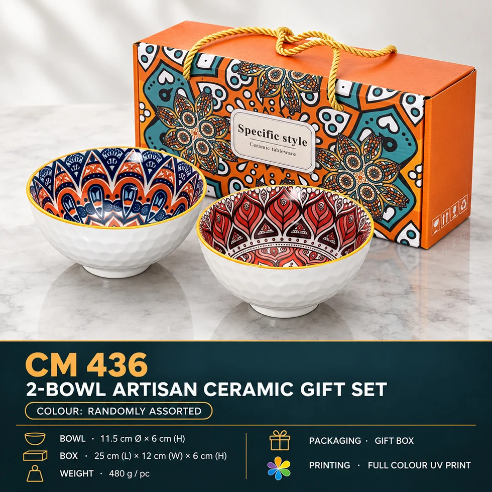 Artisan Ceramic Bowl Gift Set (CM436)