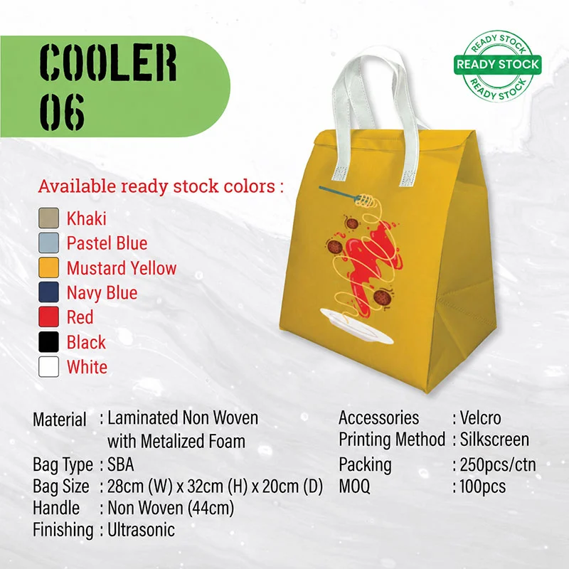 Laminated Non Woven Cooler Bag(COOLER06) - 28 x 32 x 20 cm