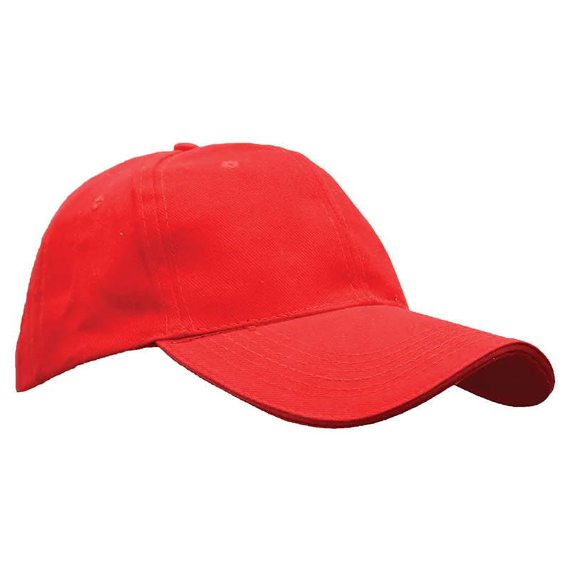 Monochrome Cotton 6-Panel Cotton Brush Cap (CP01) - Image 3