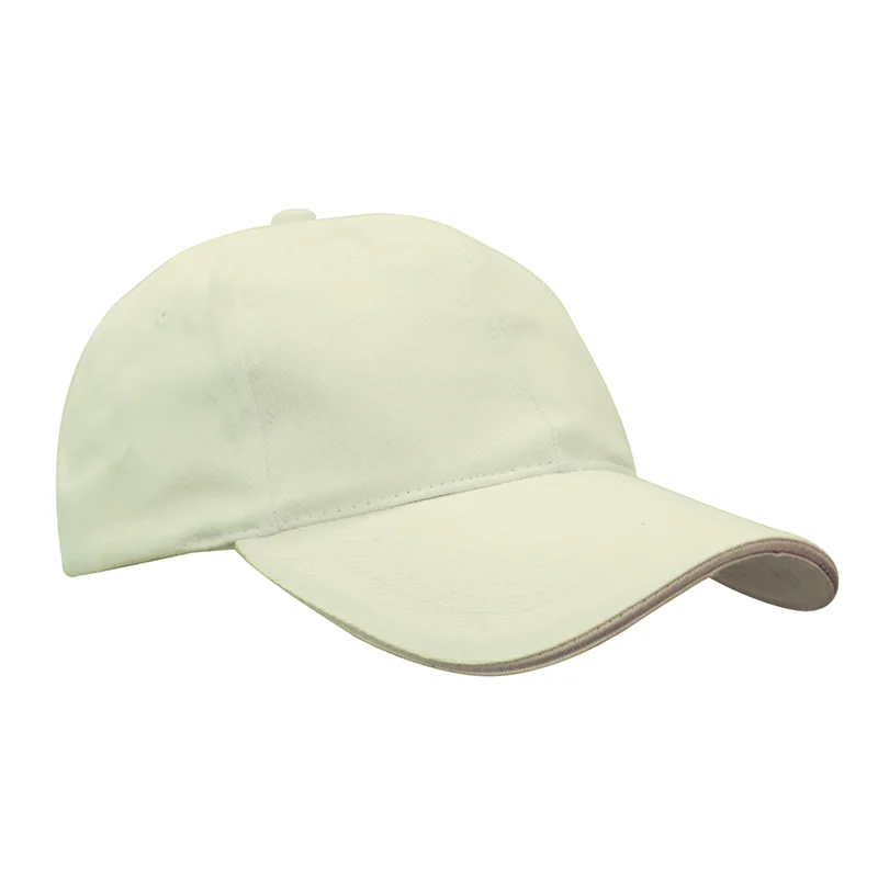 Monochrome Cotton 6-Panel Cotton Brush Cap (CP01) - Image 9