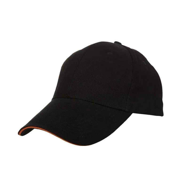 Baseball 6-Panel Cotton Brush Cap (CP03) - Image 3