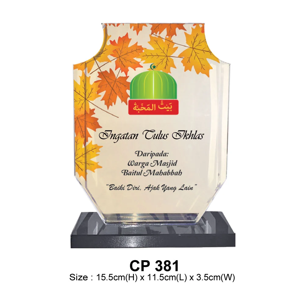 Crystal Plaque (CP381)