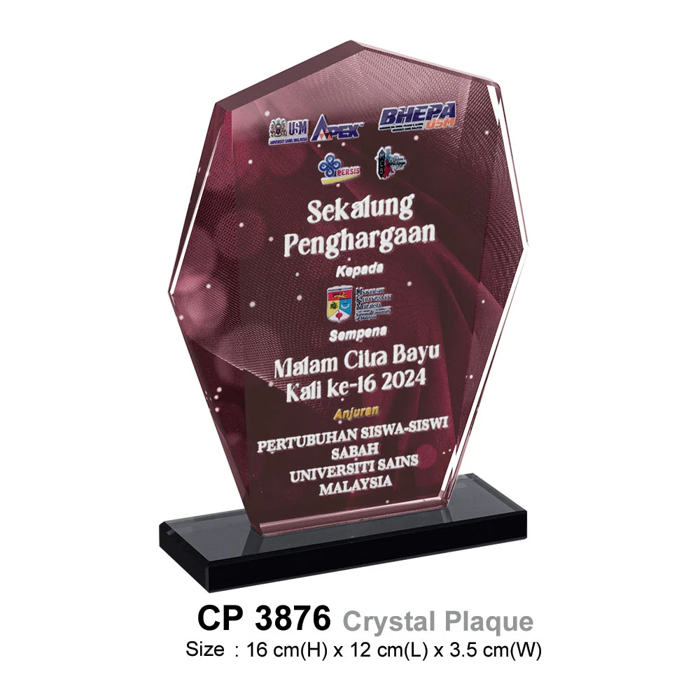 Crystal Plaque (CP3876)