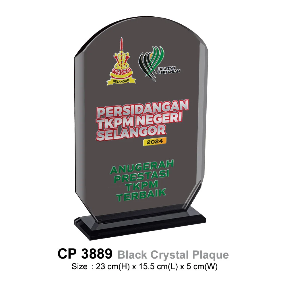 Black Crystal Plaque (CP3889)