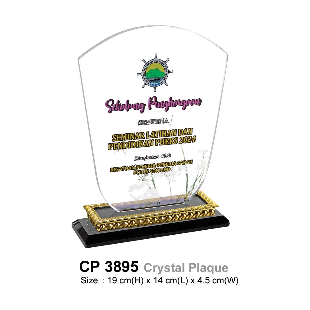 Crystal Plaque (CP3895)