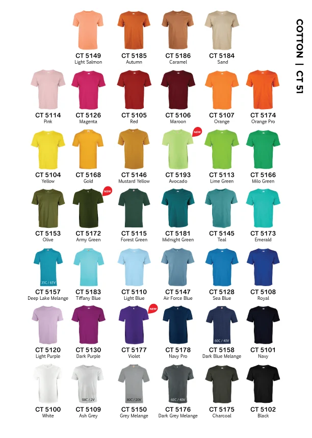 Comfy Cotton T-shirt – 160gsm (CT51) - Image 2