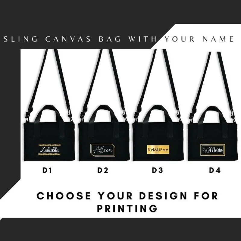 Laminated Canvas Sling Bag 10oz (CAN218) - 22.5 x 16.25 x 9 cm - Image 6