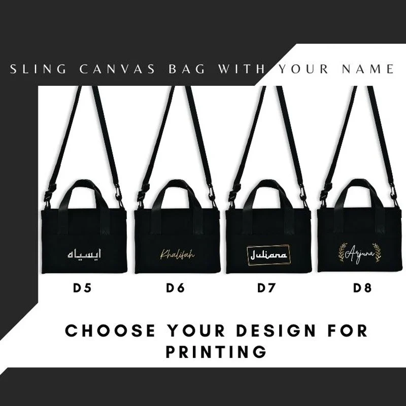Laminated Canvas Sling Bag 10oz (CAN218) - 22.5 x 16.25 x 9 cm - Image 7