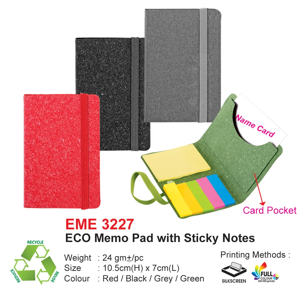 ECO Memo Pad with Sticky Notes (EME3227)