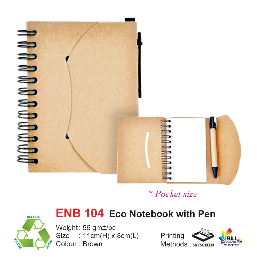 Eco Notebook with Pen (ENB104)