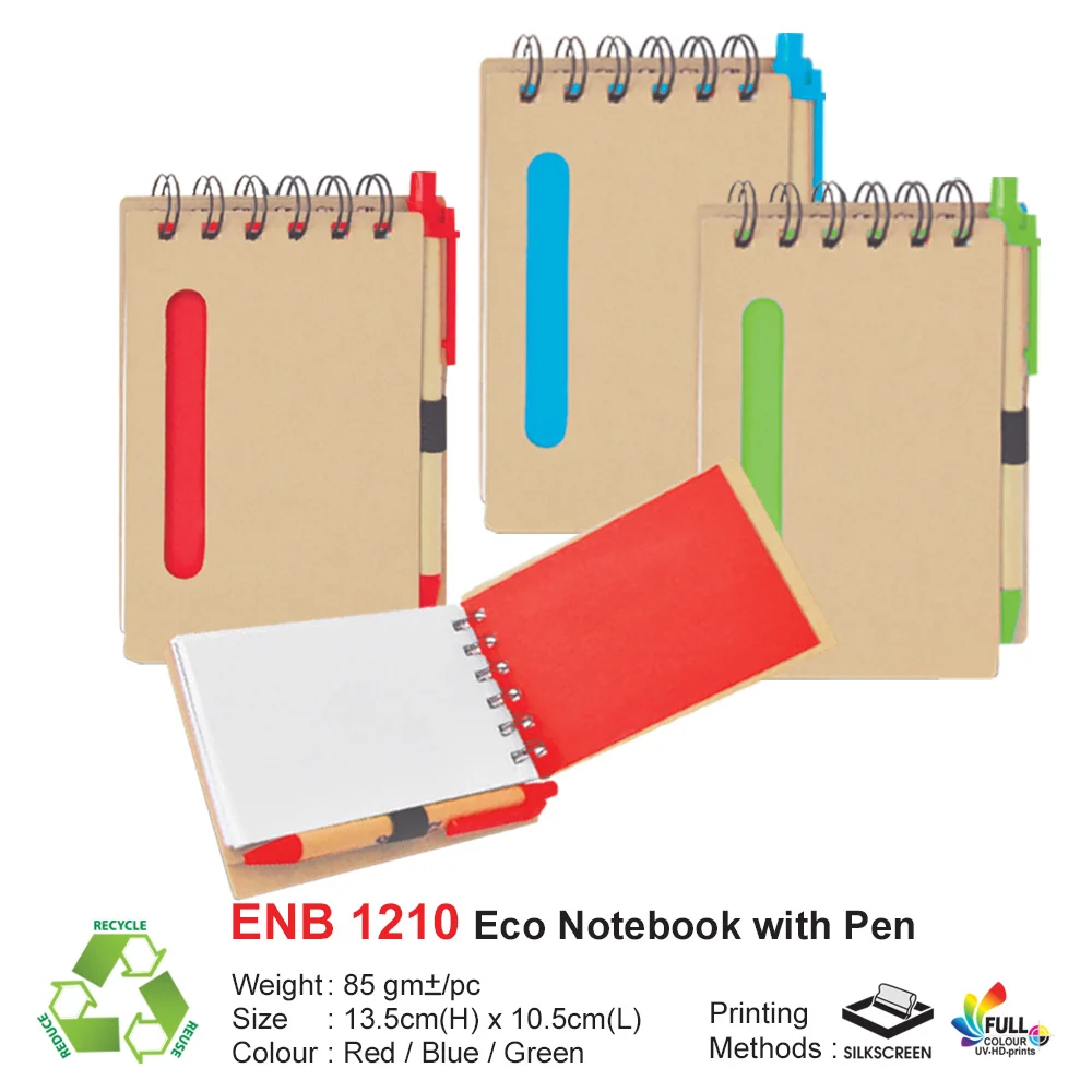 Eco Notebook with Pen (ENB1210)