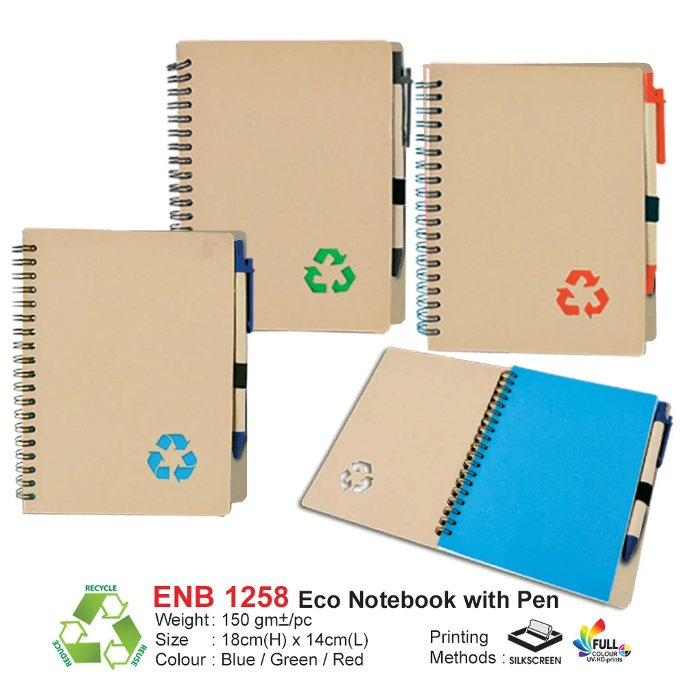 Eco Notebook with Pen (ENB1258)