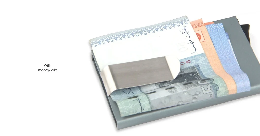 PACO - RFID Blocking Card Holder with Money Clip - Image 2