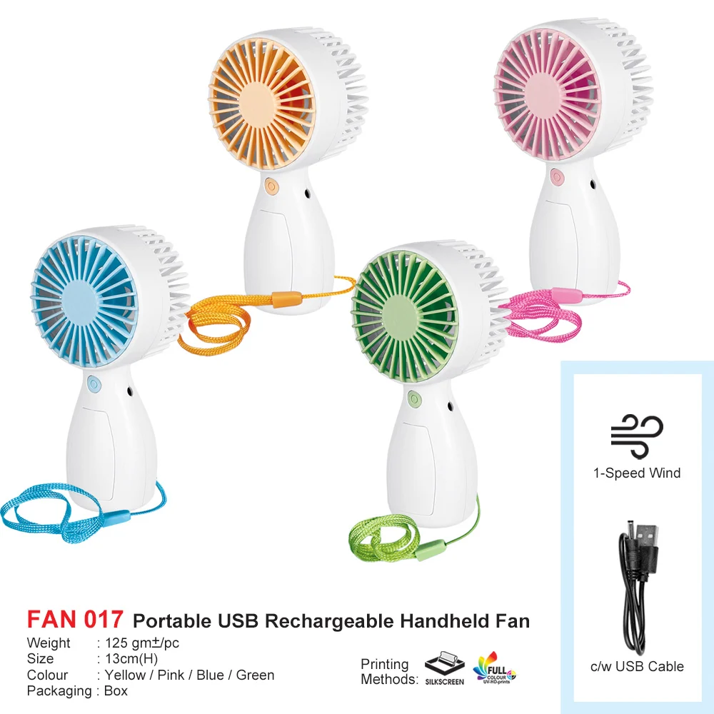 Portable USB Rechargeable Handheld Fan (FAN017)