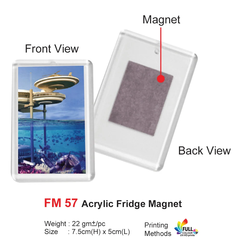 Acrylic Fridge Magnet (FM57)