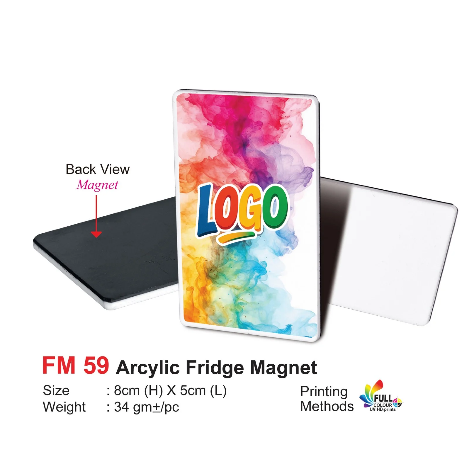 Acrylic Fridge Magnet (FM59)