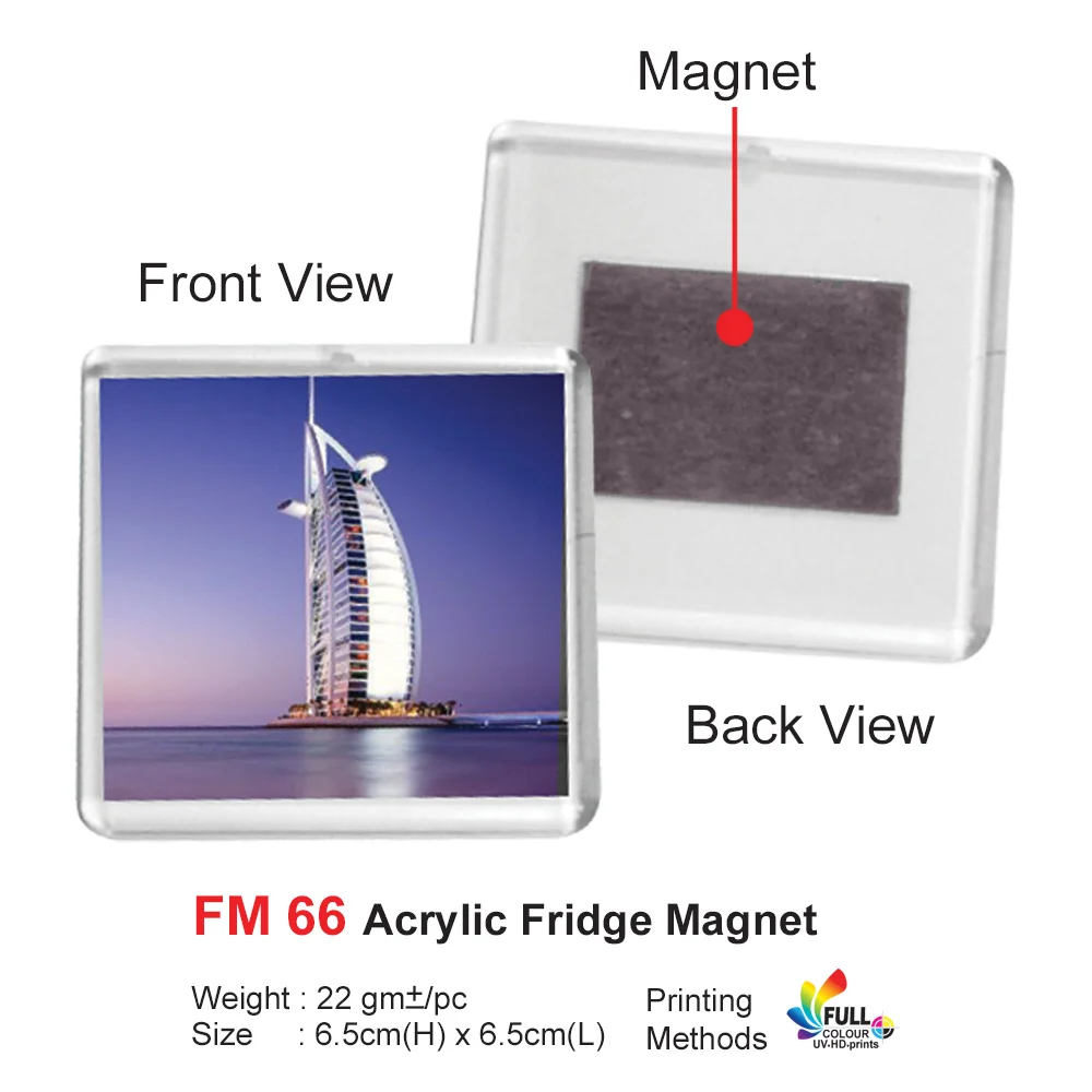 Acrylic Fridge Magnet (FM66)