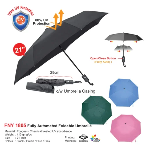 21" Fully Automated Foldable Umbrella (FNY1805)