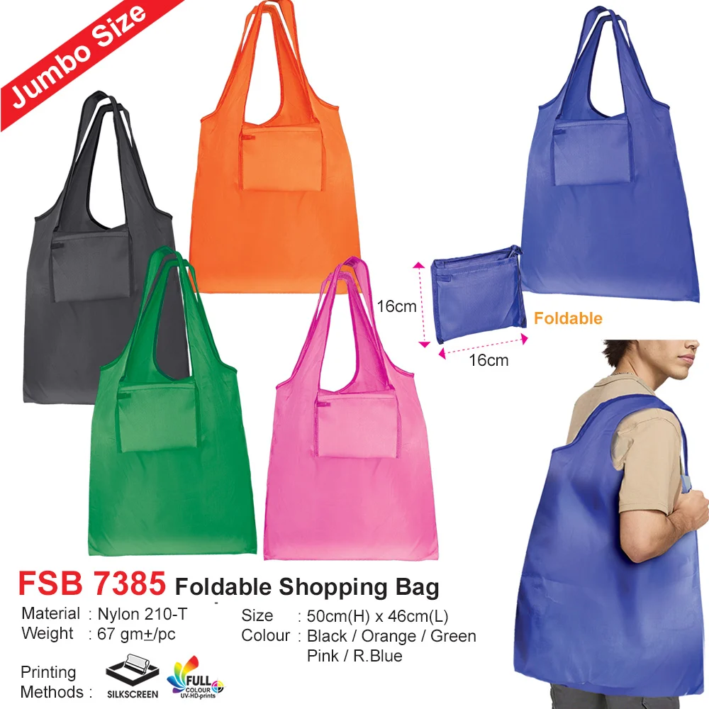 Jumbo Size Foldable Shopping Bag (FSB7385)