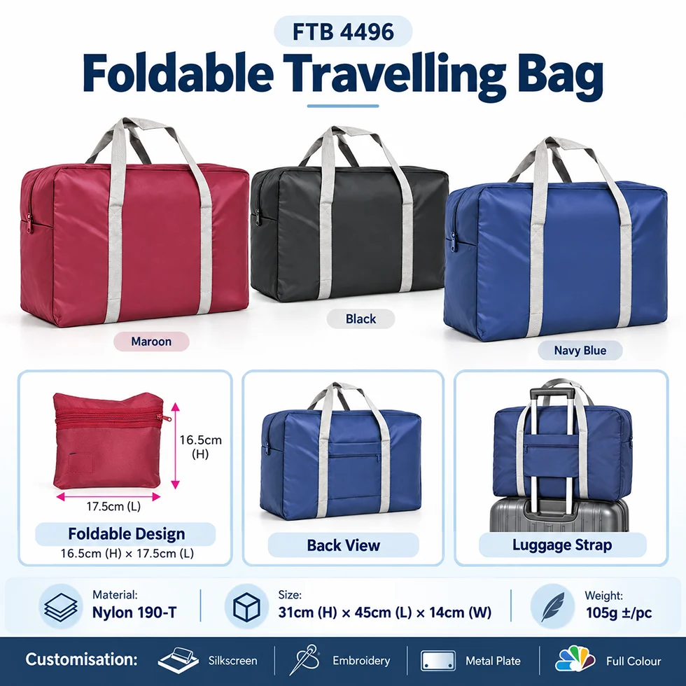 Foldable Travelling Bag (FTB4496)