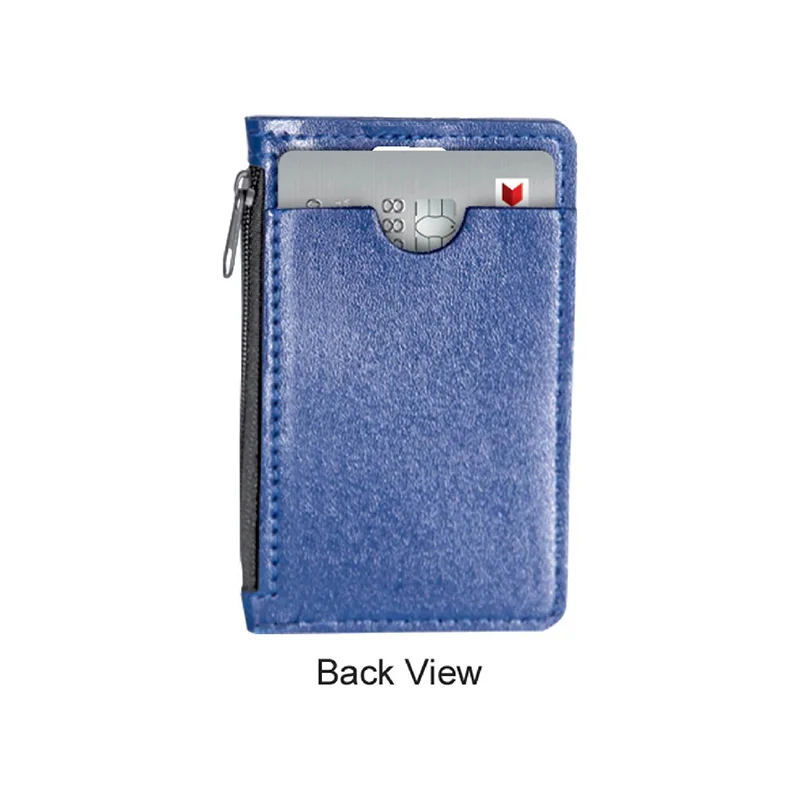 ID Card Holder with Zip Compartment - Image 3