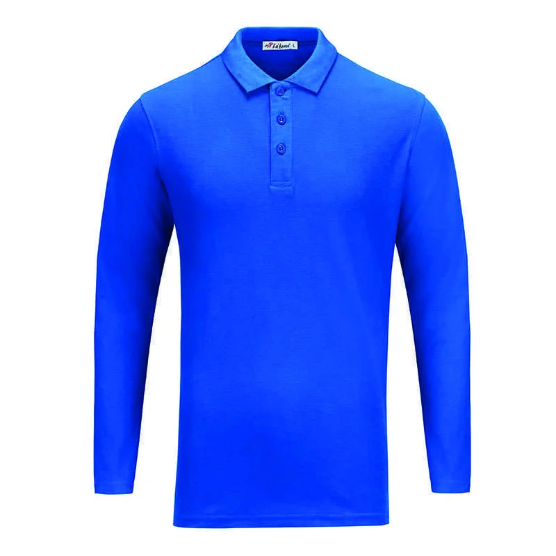 CVC Cotton Honeycomb Polo - Long Sleeve 210gsm (L02) - Image 4