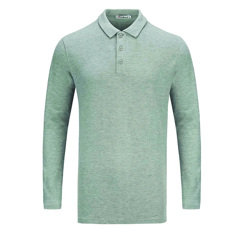 CVC Cotton Honeycomb Polo - Long Sleeve 210gsm (L02) - Image 3