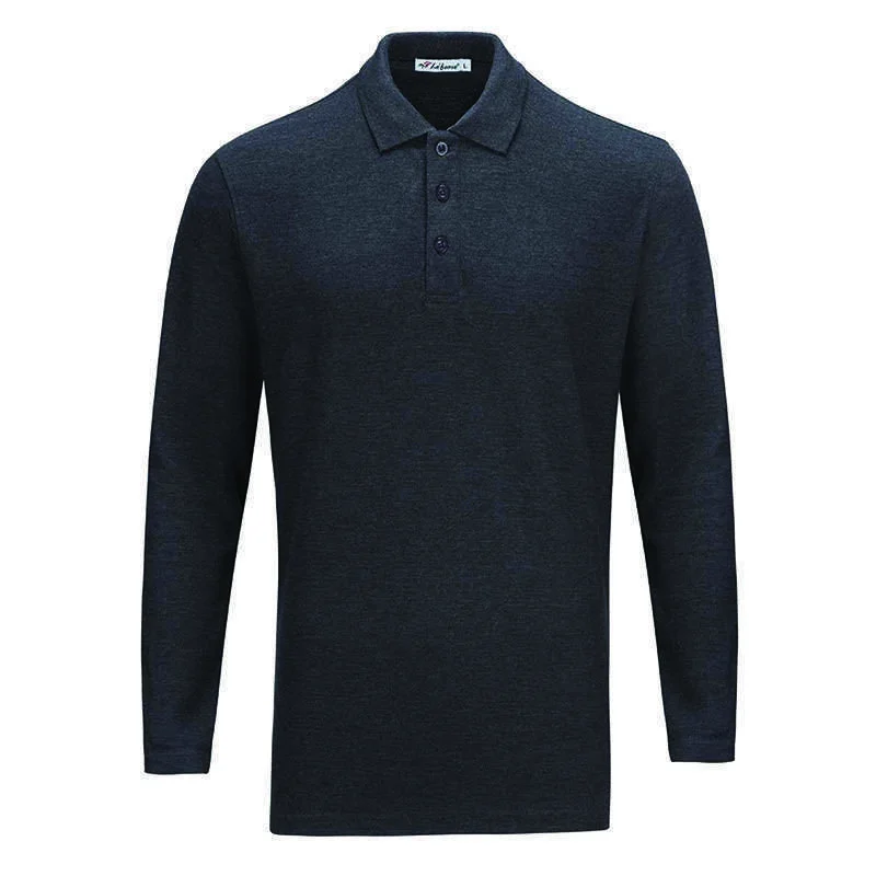 CVC Cotton Honeycomb Polo - Long Sleeve 210gsm (L02) - Image 2
