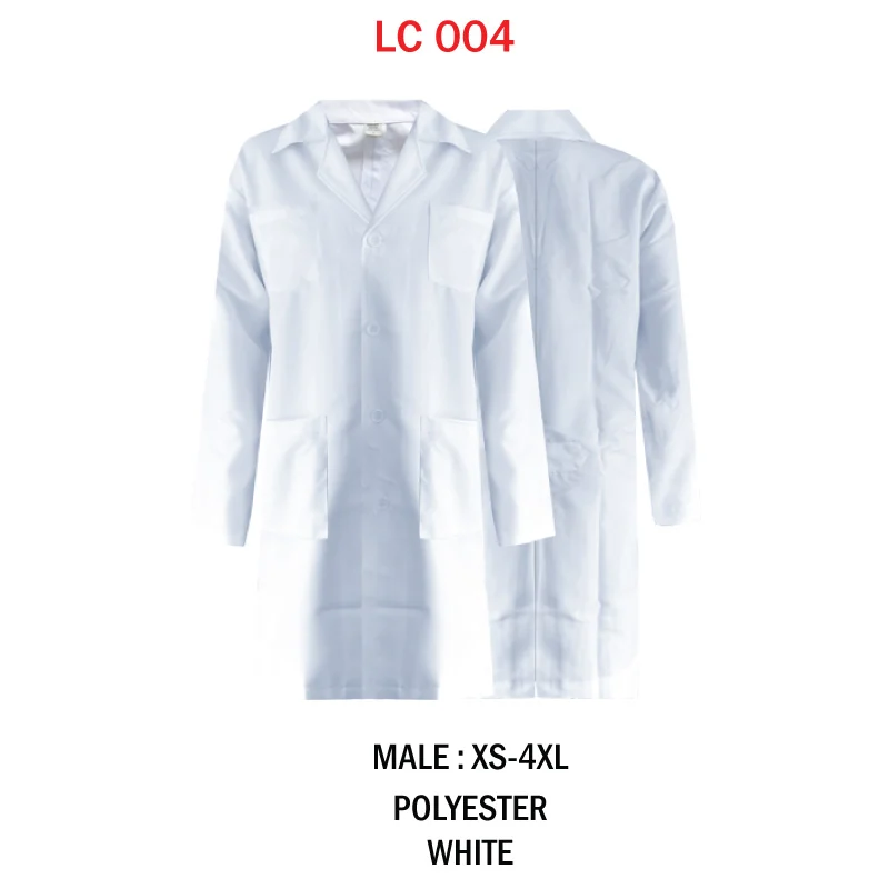 Unisex Polyester Lab Coat (LC004) - Image 3